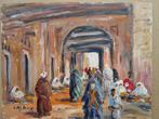 Bruno Retaux (1947) - Souk à Marrakech Maroc, Antiek en Kunst