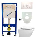 Geberit UP 100 Vesta wc+ Flatline zitt.+ Delta 21 wit, Doe-het-zelf en Verbouw, Sanitair, Verzenden, Nieuw