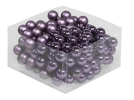 Balletjes op draad 2, 5 cm. vintage grape paars combi doos, Huis en Inrichting, Woonaccessoires | Kunstplanten en Kunstbloemen