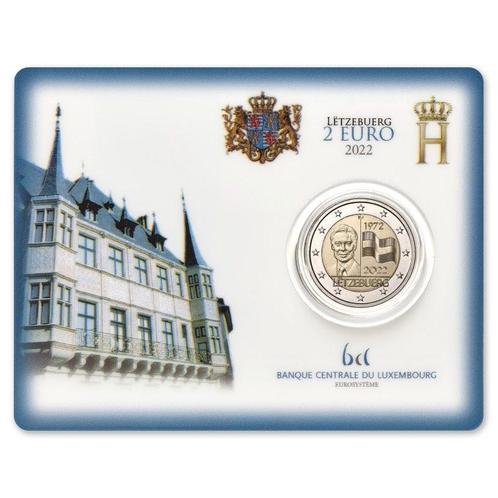 Luxemburg 2 Euro Vlag 2022 BU Coincard, Postzegels en Munten, Munten | Europa | Euromunten, Verzenden