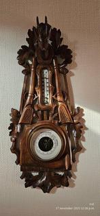 Aneroid barometer - Hout - Antiek weerstation, Antiek en Kunst