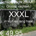 ZWART Schapenvacht XXXL schapenhuid schapenvel € 49,95 NIEUW, Nieuw, Ophalen of Verzenden