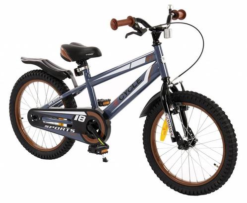 2Cycle Sports - Kinderfiets - 18 inch - Blauw-Grijs -, Fietsen en Brommers, Fietsen | Jongens, 18 inch, Nieuw, Verzenden