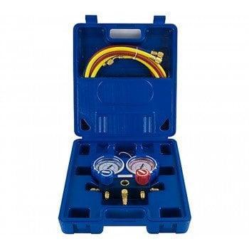 Manometerset | Manifoldset R32, R410A en R407C incl, slan..., Auto-onderdelen, Airco en Verwarming, Nieuw, Verzenden