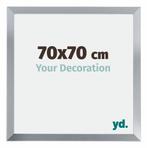 Fotolijst 70x70 cm - Zilver Glans - MDF - Catania, Verzenden, Nieuw