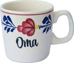 Boerenbont Beker Mok 0,2L met opdruk Oma (Huishouden), Verzenden, Nieuw