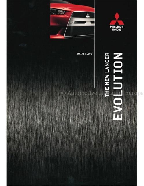 2008 MITSUBISHI LANCER EVOLUTION X BROCHURE NEDERLANDS, Boeken, Auto's | Folders en Tijdschriften, Mitsubishi