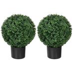 TRUUSK Buxus Kunstplant - Bolvormig - 52x40 cm - Groen - Rea, Verzenden, Nieuw