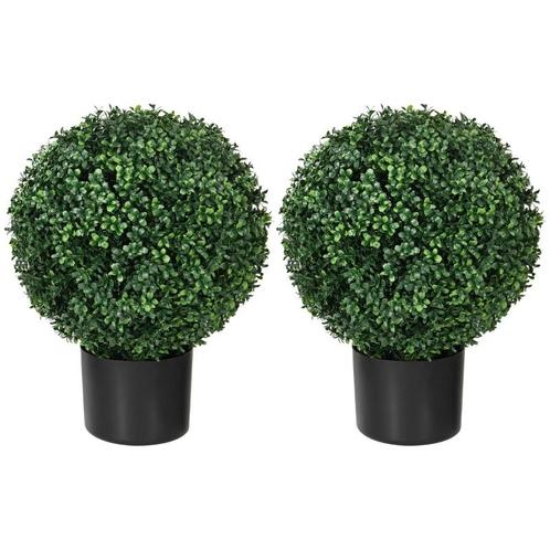 TRUUSK Buxus Kunstplant, Bolvormig, 52x40 Cm, Groen, Huis en Inrichting, Woonaccessoires | Kunstplanten en Kunstbloemen, Nieuw