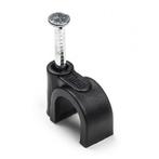 Kabelclip | Q-link | 7 mm (20 stuks, Rond, Zwart), Doe-het-zelf en Verbouw, Elektra en Kabels, Verzenden, Nieuw