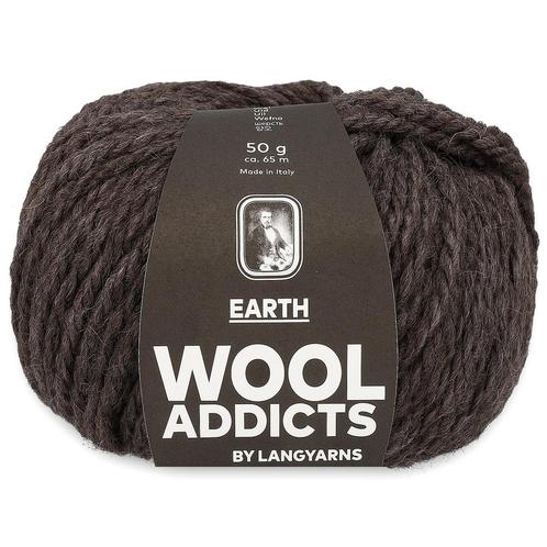 WoolAddicts Earth - 67 donkerbruin - Alpacawol Garen, Hobby en Vrije tijd, Breien en Haken, Ophalen of Verzenden