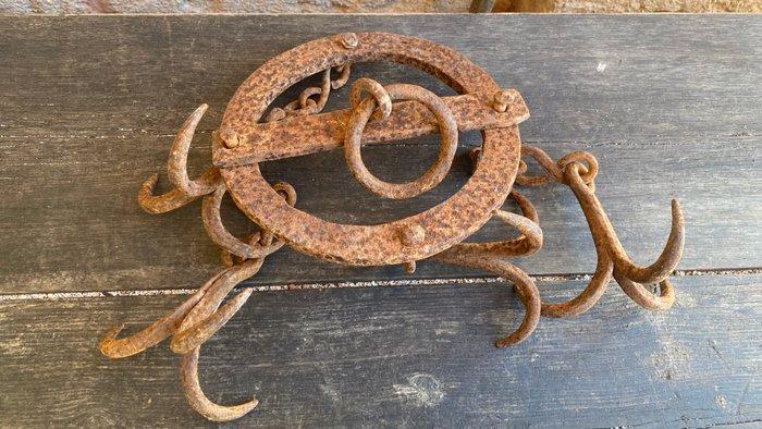 Rek - Smeedijzer - putborstel, Antiek en Kunst, Antiek | Overige Antiek