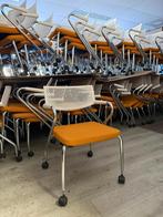 200x Vitra Visaroll 2 Verrijdbare Vergaderstoel (Visavis), Verzenden, Oranje, Zo goed als nieuw, Bureaustoel