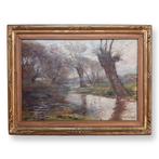 Leonardo Bazzaro (1853-1937) - Paesaggio, Campagna di Lodi