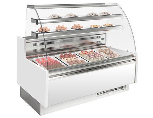 GGM Gastro | Taart toonbank - 1620mm - met LED-verlichting &, Zakelijke goederen, Horeca | Meubilair en Inrichting, Hotelinrichting