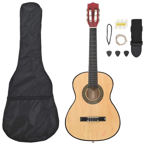 vidaXL 8-delige Gitaarset klassiek beginner 3/4 36, Muziek en Instrumenten, Snaarinstrumenten | Gitaren | Akoestisch, Nieuw, Verzenden