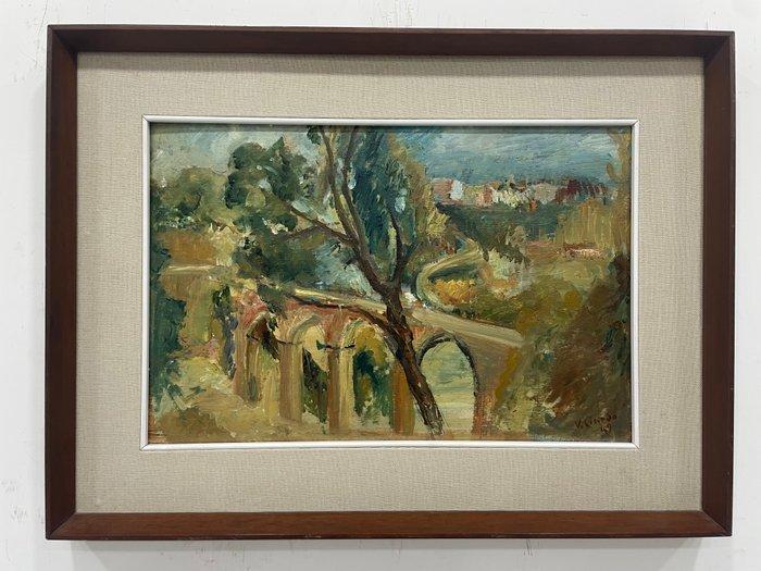 Vincenzo Ciardo (1894-1970) - Paesaggio Pugliese, Antiek en Kunst, Kunst | Schilderijen | Klassiek
