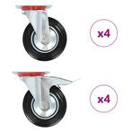 vidaXL 8 st Zwenkwielen 160 mm, Zakelijke goederen, Verzenden