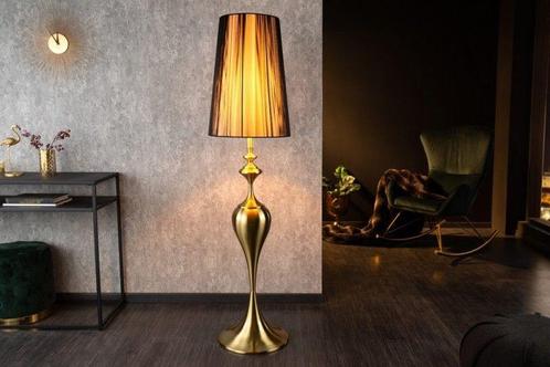 Barokke vloerlamp LUCIE 160cm zwart goud geborstelde, Huis en Inrichting, Lampen | Vloerlampen, Ophalen of Verzenden