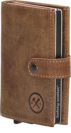Hide Stitches Leren Pasjeshouder Portemonnee Uitschuifbaar, Sieraden, Tassen en Uiterlijk, Portemonnees, Overige merken, Bruin