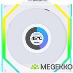 Lian Li UNI FAN SL Wireless LCD 120mm 1-Pack White, Computers en Software, Computerkoelers, Verzenden, Nieuw