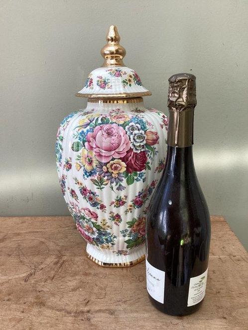 Boch Frères Kéralux - Vaas - Fleurs de sax - Keramiek, Antiek en Kunst, Antiek | Glas en Kristal