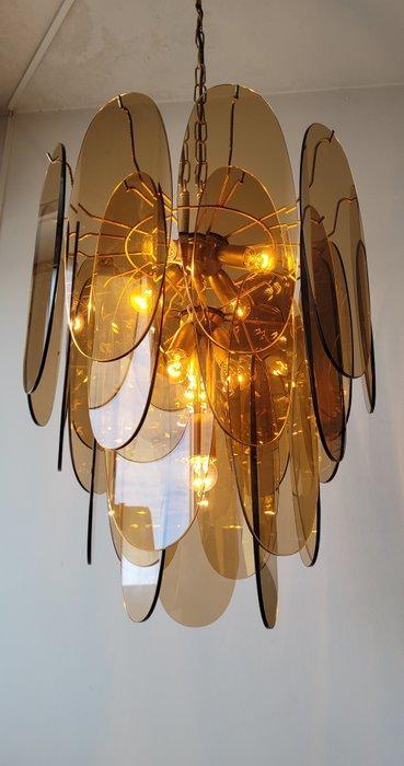 nello stile di Veca - Kroonluchter - Glas, Metaal, Antiek en Kunst, Antiek | Lampen