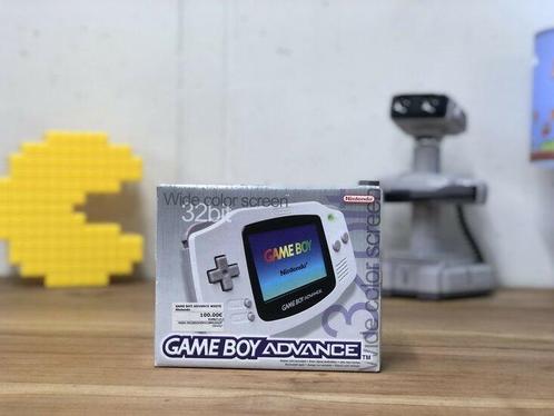 Gameboy Advance White [Complete], Spelcomputers en Games, Spelcomputers | Nintendo Game Boy, Zo goed als nieuw, Ophalen of Verzenden