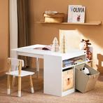 Kindertafel met 2 Stoelen en Opbergruimte Activiteitentafel, Verzenden, Nieuw