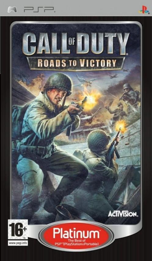 Call of Duty Roads to Victory (platinum) (Sony PSP), Spelcomputers en Games, Games | Sony PlayStation Portable, Gebruikt, Vanaf 12 jaar