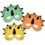 Maskers Dino Roar - 6stk | Nieuw! | Maskers, Hobby en Vrije tijd, Kostuums, Theaterbenodigdheden en LARP, Nieuw, Verzenden