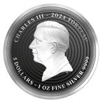Tokelau. 2024 1 oz Tokelau Icon Van Gogh Colorized Silver, Postzegels en Munten