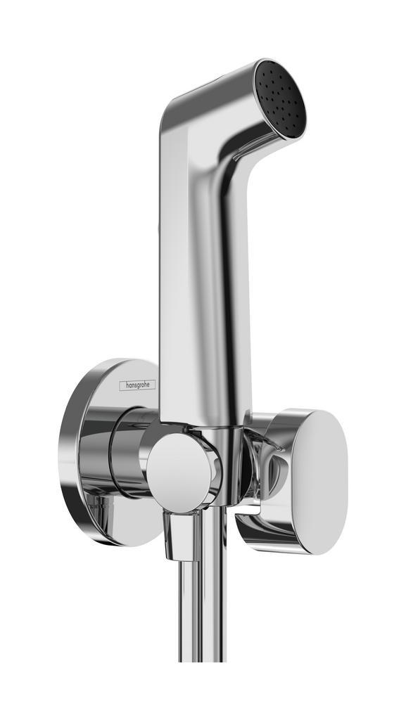 Hansgrohe bidethanddouche 1jet S EcoSmart voor koud water, Doe-het-zelf en Verbouw, Sanitair, Kraan, Nieuw, Chroom, Ophalen of Verzenden