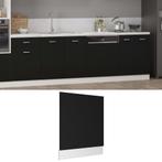 vidaXL Vaatwasserpaneel Lyon 59,5x3x67 cm bewerkt hout zwart, Verzenden, Nieuw, Zwart