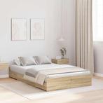vidaXL Opbergbedframe met lade Sonoma Eiken 120 x 200 cm, Verzenden, Nieuw, Bruin, Hout