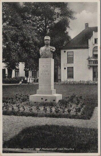 COEVORDEN - Kasteel met Monument van Heutsz, Verzamelen, Ansichtkaarten | Nederland, Verzenden