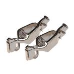 ProPlus Accupoolklemmen set - 25A - staal - zilver - 2 stuks, Auto-onderdelen, Accu's en Toebehoren, Ophalen of Verzenden, Nieuw