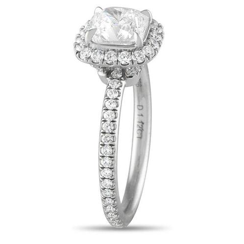 Harry Winston - Ring Platina, Platina trouwring met een, Sieraden, Tassen en Uiterlijk, Ringen
