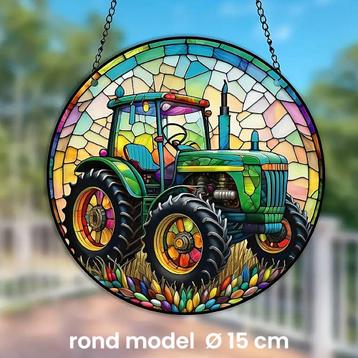 Ronde Raamhanger Raamdecoratie John Deere Tractor