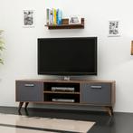 [en.casa] TV meubel met plank Haderslev 120x30x45 cm walnoot, Nieuw, Verzenden