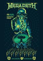 Posters - Poster Megadeth - Santiago Chile, Verzenden, Zo goed als nieuw