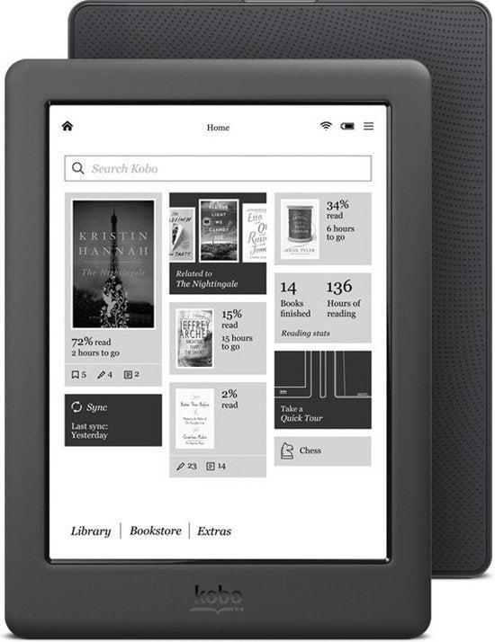Kobo Glo HD E-Reader Wi-Fi - 6 Inch - Zwart, Computers en Software, E-readers, Zo goed als nieuw, Verzenden
