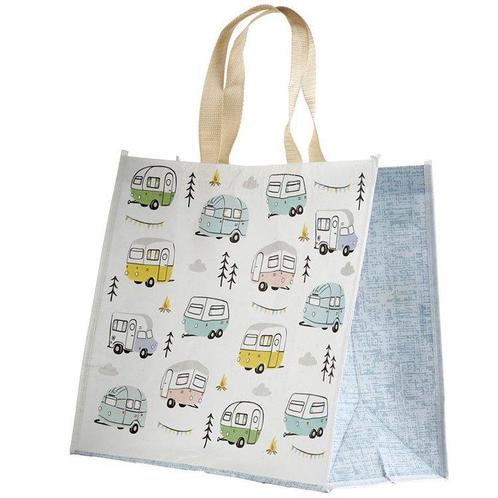 Boodschappentas Gerecycled Wildwood Caravan Park - 40x32cm N, Sieraden, Tassen en Uiterlijk, Tassen | Schoudertassen, Wit, Nieuw