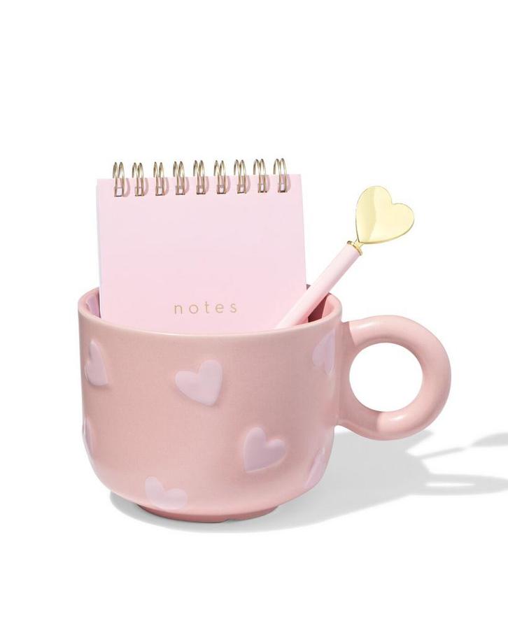 051 Cadeauset mok notitieblok + pen, Huis en Inrichting, Keuken | Servies, Nieuw, Verzenden