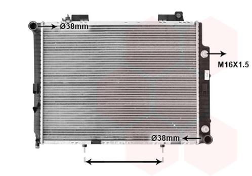 RADIATOR VOOR MERCEDES BENZ E-KL W210 1995-1999 2105001603, Auto-onderdelen, Airco en Verwarming, Nieuw, Ophalen of Verzenden