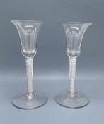 Drinkglas - Glas - Set Twist glazen, Antiek en Kunst