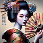 Geisha II, Antiek en Kunst, Kunst | Overige Kunst, Verzenden