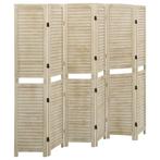vidaXL Kamerscherm met 6 panelen 210x165 cm massief, Huis en Inrichting, Verzenden, Nieuw
