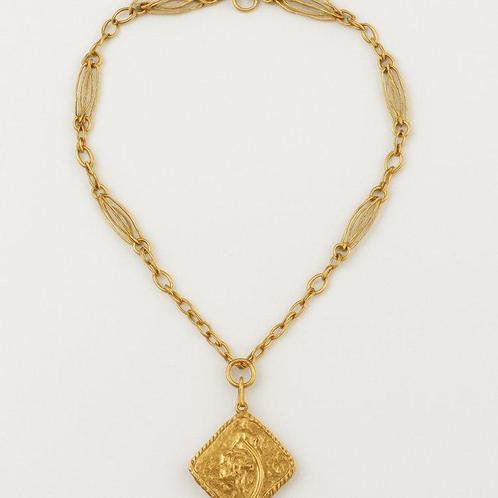 Zonder Minimumprijs - 2-delige sieradenset - 19.2 kt. Geel, Sieraden, Tassen en Uiterlijk, Antieke sieraden