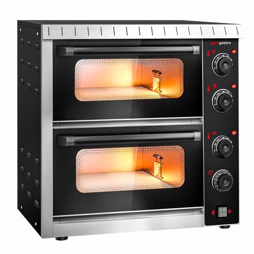 GGM Gastro | Elektrische mini pizzaoven - 4+4x 20cm - |, Tuin en Terras, Pizzaovens, Nieuw, Verzenden